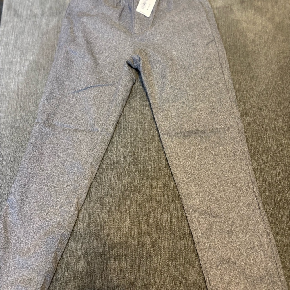 Janie and Jack Boys Gray Heather Herringbone Joggers